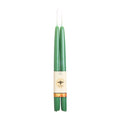 Big Dipper Hand-Dipped Beeswax Tapers — Moss Green (Pair)