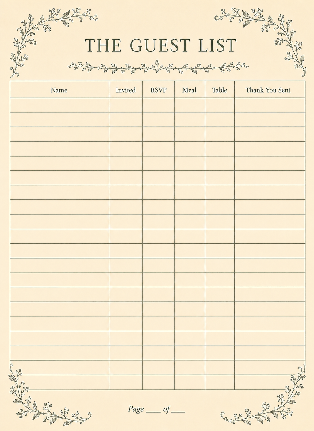 The Guest List full page