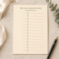 The Day Hour by Hour timeline printable styled