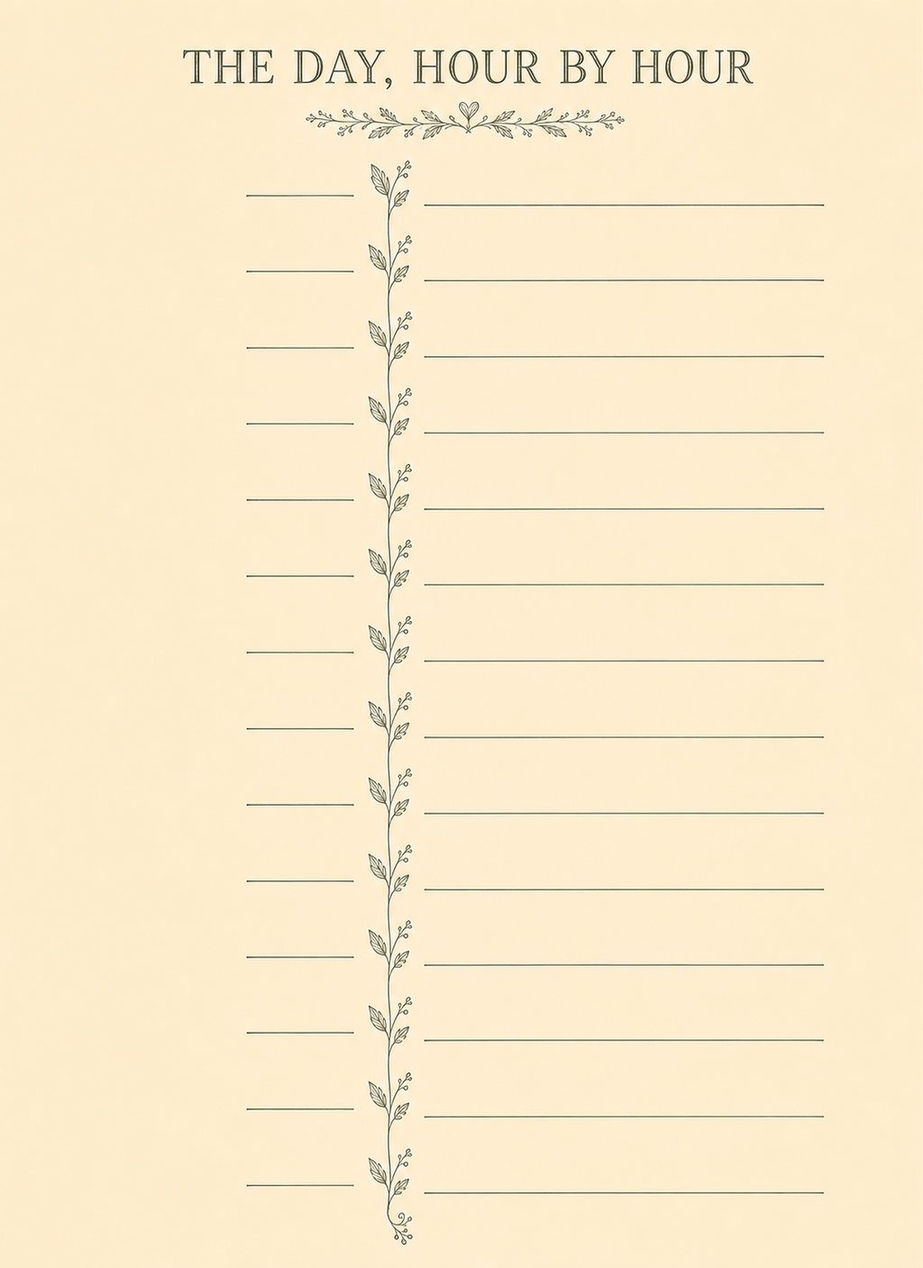 The Day Hour by Hour full page