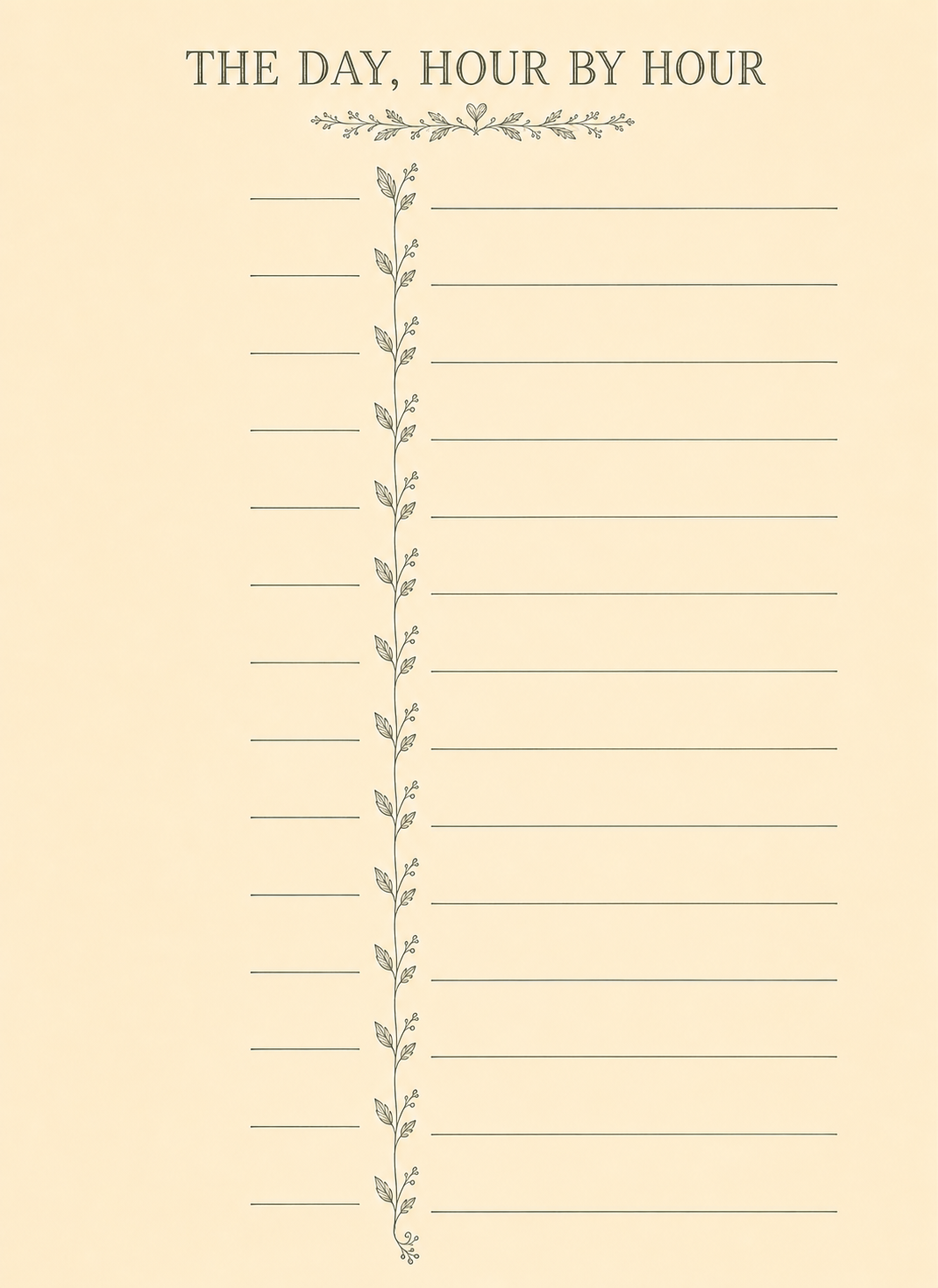 The Day Hour by Hour full page
