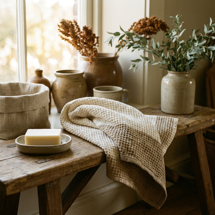 Hand-Loomed Turkish Waffle Towel