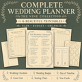 The Vine Collection — complete wedding planner, 6 printables